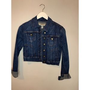 Cropped jean jacket
